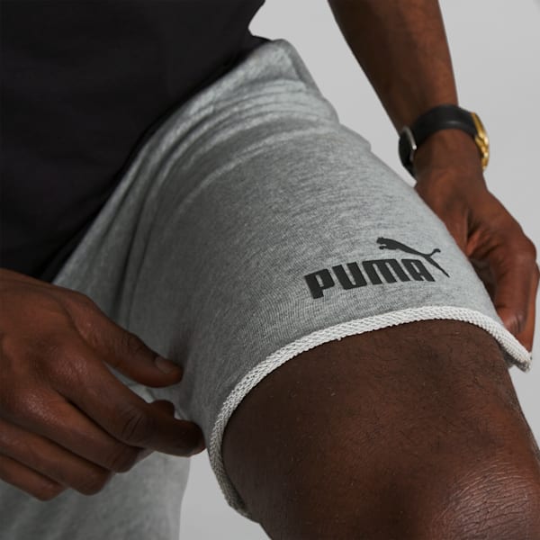 Shorts para hombre Essentials+ 12", Medium Gray Heather-Puma Black, extralarge